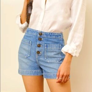 Reformation Eloise Shorts , high rise front pockets